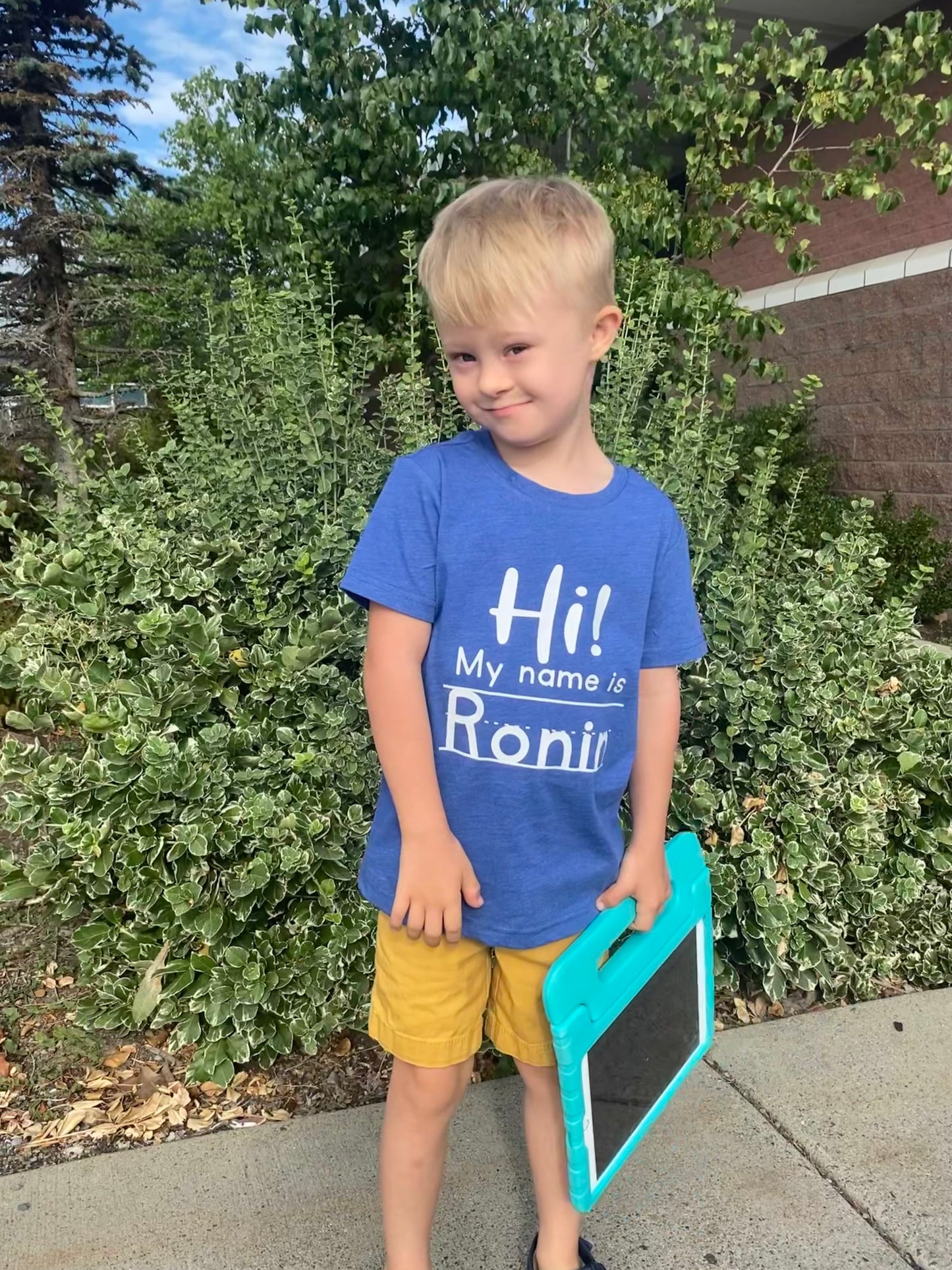 Hi my name is (personalized) T-shirt