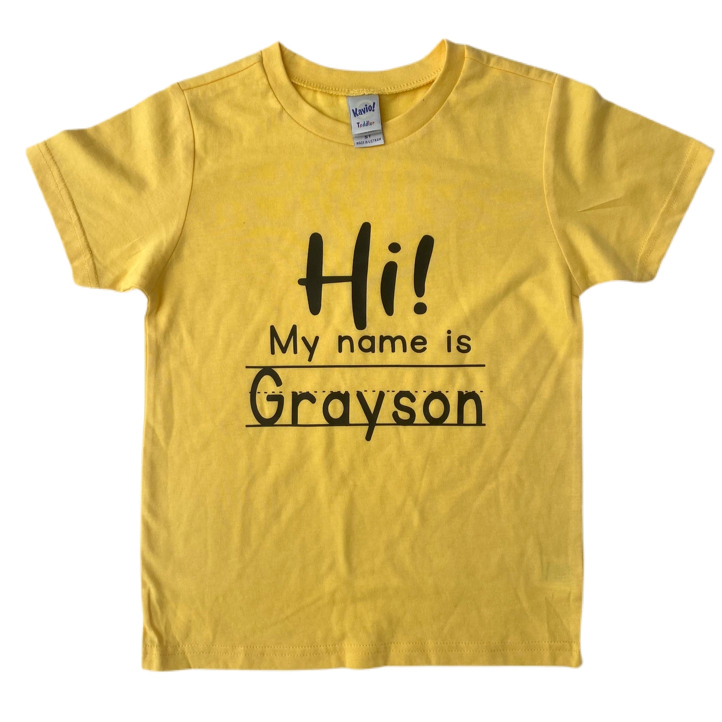 Hi my name is (personalized) T-shirt