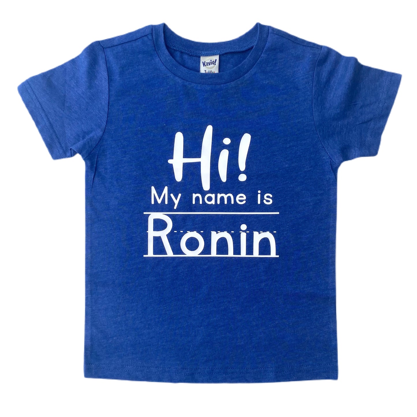 Hi my name is (personalized) T-shirt
