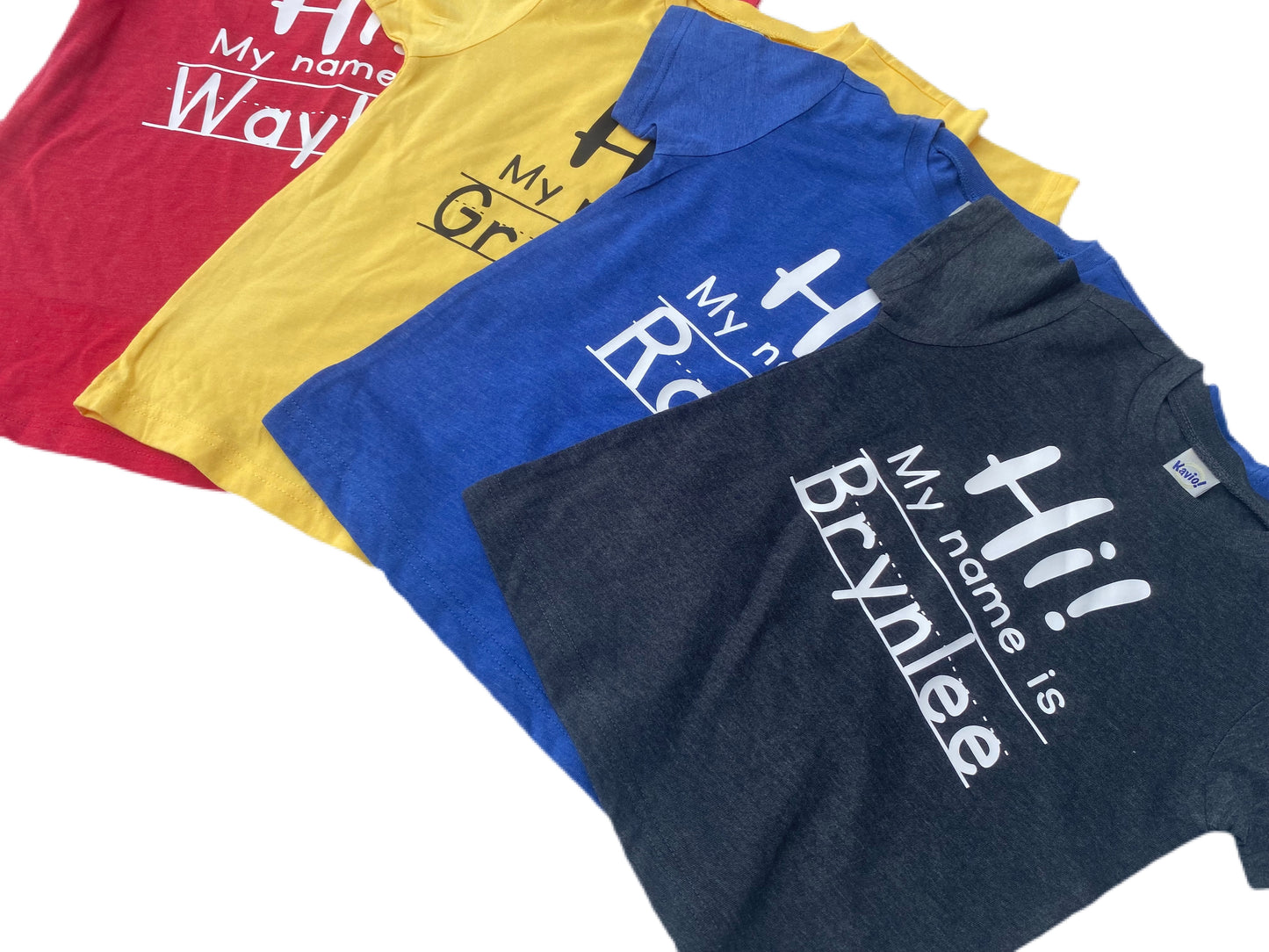 Hi my name is (personalized) T-shirt